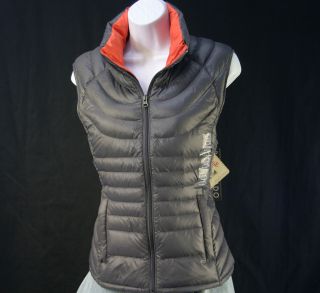 NWT BERNARDO Women Goose Down Packable Vest Jacket Ultralight less