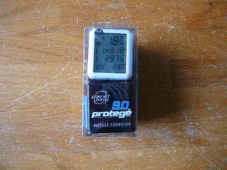 Planet Bike Protege 9.0 Bicycle Computer Wired White Bike Speed Temp