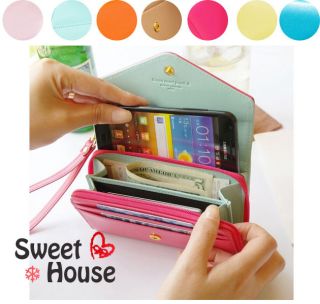 4s 5 bag Card Coin Wallet purse Mobile phone Covers case Samsung S3