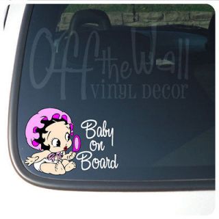 Betty Boop BABY ON BOARD Vinyl Decal Sticker
