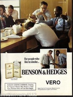 1989 magazine ad BENSON & HEDGES cigarettes / TECHNICS 5 disc CD