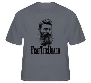 Ned Kelly Gang Australia Fear The Beard T Shirt