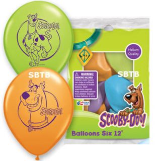 SCOOBY DOO 12inch LATEX BALLOONS ~ Birthday Party Supplies Decorations