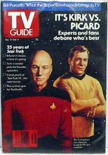 TV GUIDE Aug 31 Sept 6, 1991 Star Trek Kirk Vs. Picard