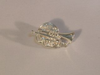 Besson Sovereign Cornet gold or silver plate lapel pin