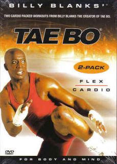 Billy Blanks Tae Bo Cardio Kickboxing   Flex and Cardio 2 DVDs