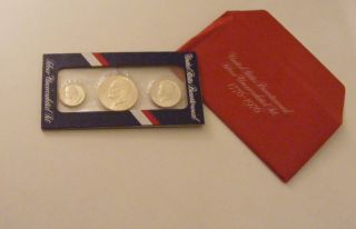 1776 1976 US Silver Bicentennial 3 Coin Set Uncirculated