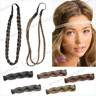 Hot 23/25cm Hair Braid Headband Synthetic Fiber Hairpieces Low Cost