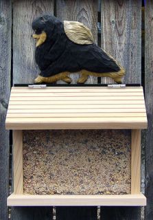 Bird feeder W/ Pomeranian on Peak.Home,Yard & Garden Dog Design