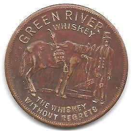 Booze medal Green River Whiskey The Whiskey Without Regrets