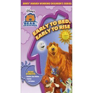 Bear In Big Blue House   Early To Bed, Early To Rise [VHS], Good VHS