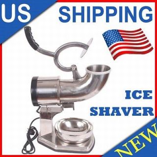 SHIP FROM USA ICE SHAVER ICE CRUSHER SHAVED SNOW CONE MAKER MACHINE q2