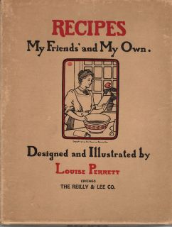 Recipes My Friends and My Own 1904 Blank Recipe Book Illustrated