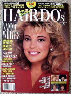 Rare Star Hairdos Magazine Aug/Sep 87 Vanna White, Marilyn McCoo