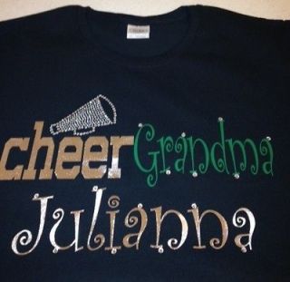 Cheer Grandma T Shirt Personalized with Cheerleaders Name