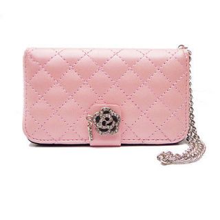 CK1 Pink Deluxe Leather Case Cover Flip Wallet Handbag Style for