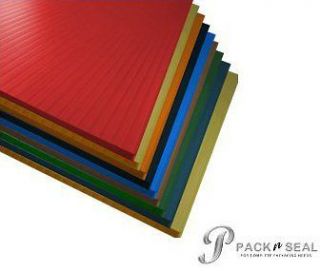 6mm 24 x 36 Color Coroplast Corrugated Plastic Sheets   10 Sheets