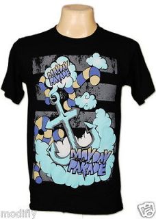 NWT Mayday Parade Blue Anchor Rock VintageTee T Shirt S,M,L,XL