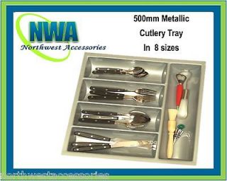 Cutlery Tray Inserts 500mm depth drawer in 8 Sizes for Blum Tandembox