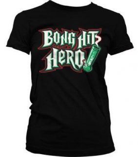 Bong Hit Hero  Guitar Hero Weed Girls/Juniors T shirt