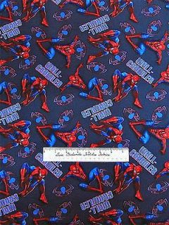 springs creative fabric marvel spider man wall crawler spiderman blue