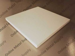 High Density Polyethylene Plastic Sheet 1 x 24 x 48   HDPE White