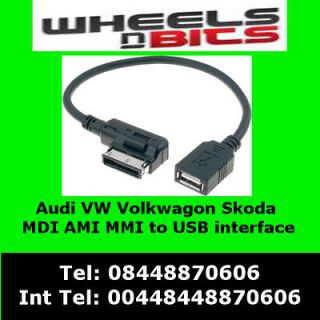 Audi Music Interface AMI MMI ADI to USB flash drive  Music Cable