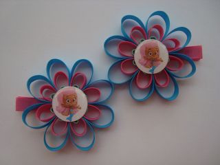 BUBBLE GUPPIES MOLLY LOOPY FLOWER HAIR CLIPS SET