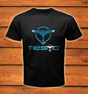 Dj Tiesto Trance Logos   Music Logos Men Cool Black T shirt size S 2XL