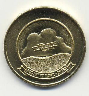 USS Kitty Hawk CVA 63 coin. Kittyhawk made in 1965. Robert Perry