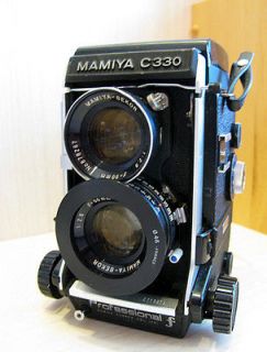 Professional Film Camera 80mm lens.120/220 film blue c330 f NICE