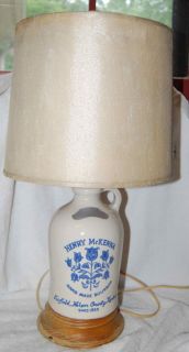 HENRY MCKENNA BOURBON JUG LAMP FROM ESTATE OF LIQUOR STORE OWNER