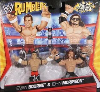 WWE MATTEL RUMBLERS EVAN BOURNE & JOHN MORRISON 2 PACK ACTION FIGURE