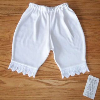 In Stock Victorian Baby Bloomer Cotton Lace Petti Pant Retro Capri