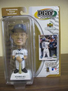 2001 Play Makers ICHIRO Bobblehead Special Edition MARINERS Upper Deck