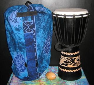 Package Deal, comes with Bongo Hand Drum, Tote Bag & Egg Shaker
