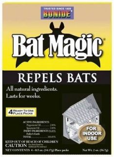 Bonide Products 876 Bonide Bat Magic Bat Repellent, 4 Pk.