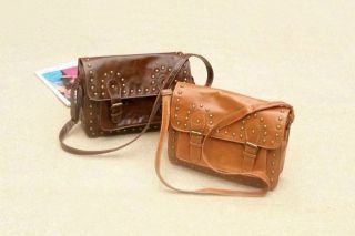 Leather Flap Shoulder CrossBody Vintage Messenger Bag Purse Mail Bag