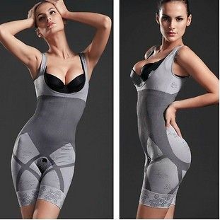 Natural Bamboo Charcoal Body Shaper Underwear Slimming Suit bodysuits
