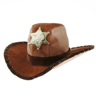 SHERIFF HAT boys kids cowboy western woody costume halloween dress up