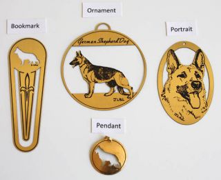 German Shepherd Dog Metal Ornament NEW