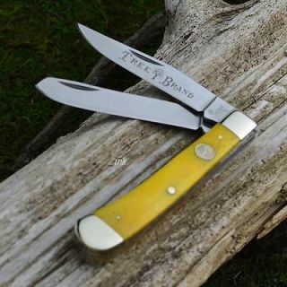 Boker Tree Brand Yellow Bone Trapper Knife Made In Germany 110731
