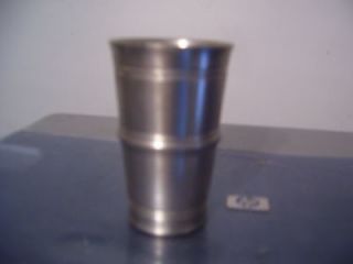 RARE VINTAGE J.P.DELLA OLD COLONY PATTERN PEWTER 3 1/8 INCH DRINKING