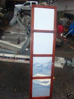 Boat Marine RV Storage Cabinet Mirror Teak Wood Door