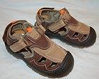 New JUMPING JACKS TADPOLE water friendly BROWN LEATHER Toddler BOYS