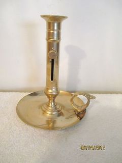 Antique Brass Candle Holder Candlestick Chamberstick ADJUSTABLE Height