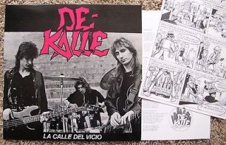 DE KALLE SPANISH HEAVY METAL LP LA CALLE DEL VICIO 1990