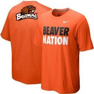 Brand New Mens Nike OSU Oregon State Beaver Nation Orange S/S T Shirt