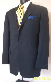 Gorgeous Hugo Boss Black suit size 40R 3 Button pants 34/29