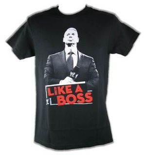 Vince McMahon Like A Boss WWE Black T shirt